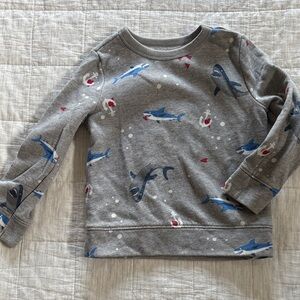 3/$15: Gray Shark Print Kids Size 3T Sweatshirt